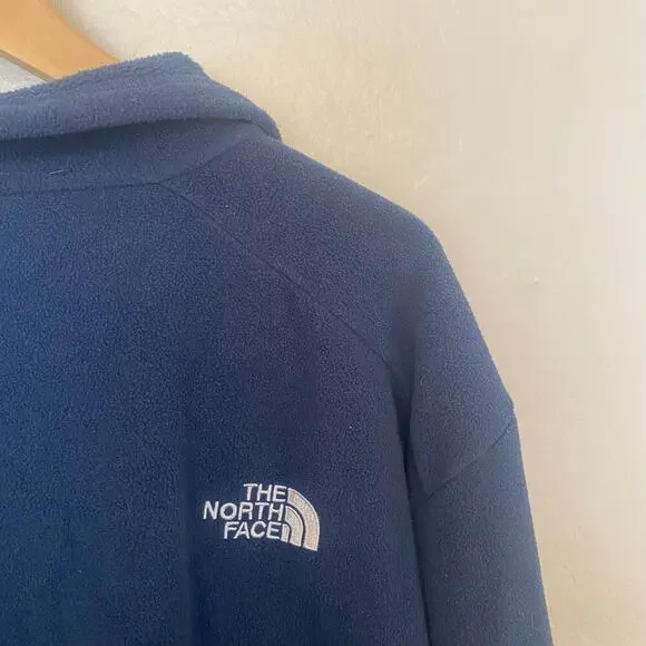The North Face Glacier Fleece Full Zip Jacket Mens Size XXL 2XL Navy Blue - Picture 3 of 5